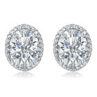 AAA Zirkonia Ohrringe Nickelfreies Messing rhodiniert