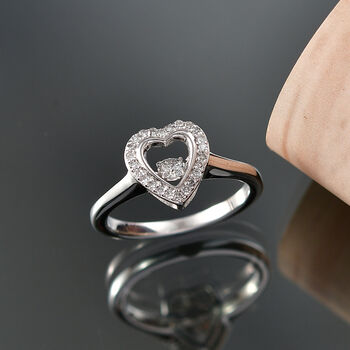 LUXURIANT DIAMOND - Lab Grown Diamant SI-GH Ring 925 Silber Rhodiniert (Gr&ouml;&szlig;e 16.00) ca. 0,25 ct