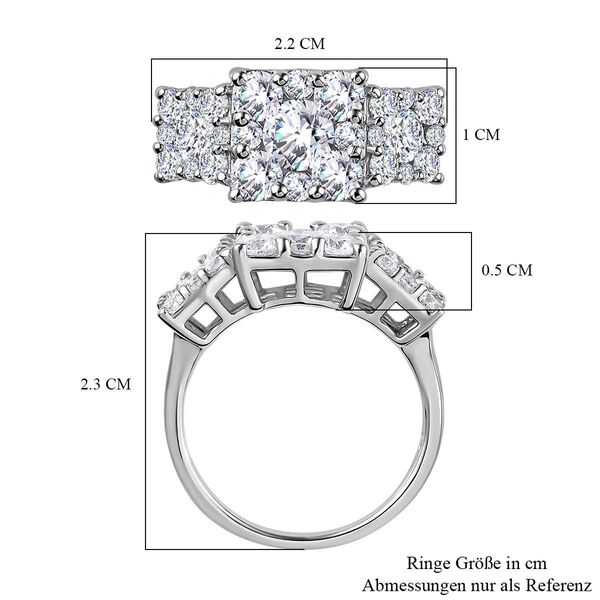 Moissanit Ring - 2,24 ct. image number 8