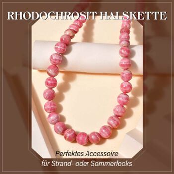 D'Joy Rhodochrosit 45cm Halskette - 340 ct.