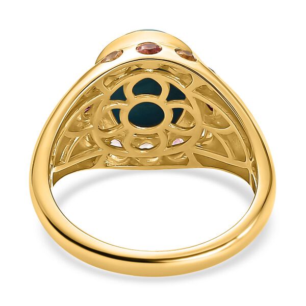 AA Sleeping Beauty T&uuml;rkis und Mehrfach-Turmalin-Ring - 3 ct. image number 6