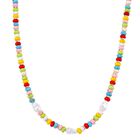 Weiße Muschelkernperle, Howlit Halskette ca. Flexibles cm Standard gelb vergoldet 200.00 ct