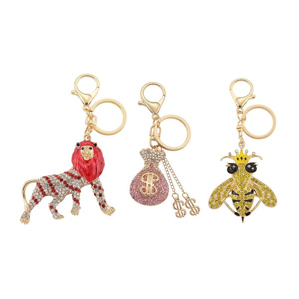 Schwarze Kristall Schmuckset Legierung emailliert, Legierung Std Gelb