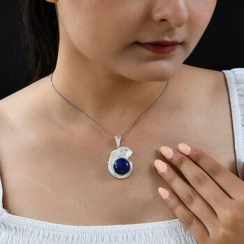 Lapislazuli-Solit&auml;r-Anh&auml;nger - 11,46 ct.