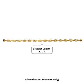 D'Joy AAA Ouro Verde-Quarz Armband ca. 20 cm 925 Silber 750 Gelbgold vermeil ca. 16,29 ct.