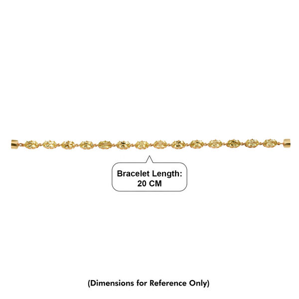 D'Joy AAA Ouro Verde-Quarz Armband ca. 20 cm 925 Silber 750 Gelbgold vermeil ca. 16,29 ct. image number 3