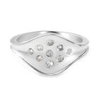 Diamant Ring 925 Silber platiniert  ca. 0,15 ct image number 0