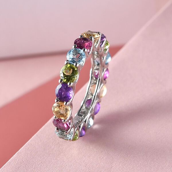 Mehrfarbiger Edelstein-Ring, ca. 4,53 ct image number 2