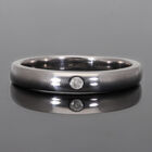 Diamant P1 Band Ring 925 Silber platiniert  ca. 0,05 ct image number 1