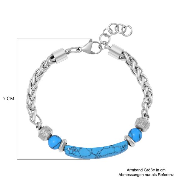 Blaues Howlit-Armband, 18 cm - 25 ct. image number 7