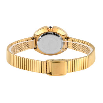 GENOA - Wei&szlig;er Zirkonia, Wei&szlig;es Perlmutt Schmuckset 316L Edelstahl IP-Gelbbeschichtung, Nickelfreies Messing IP-Gelbbeschichtung und Legierung IP-Gelbbeschichtung