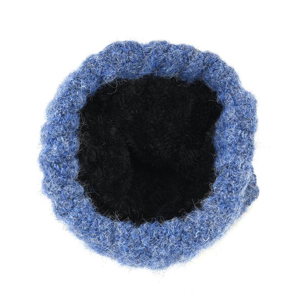 Rippstrick-Mütze mit Teddyfutter, Einheitsgröße, Blau image number 4