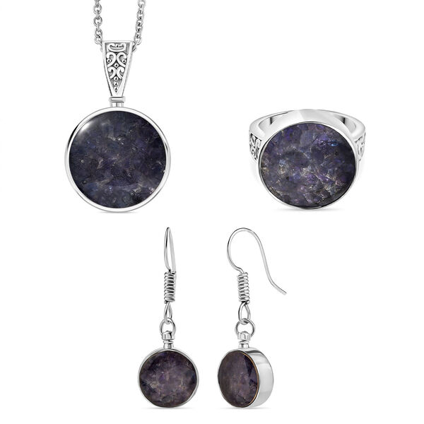 Tansanit Matrix Schmuckset image number 6