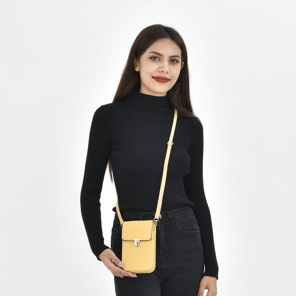 Crossbody Tasche mit RFID Schutz, Senfgelb image number 2