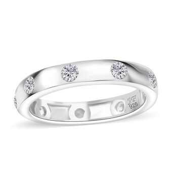 J Francis gefertigt mit SWAROVSKI- Swarovski Zirkonia Bandring, 925 Silber rhodiniert
