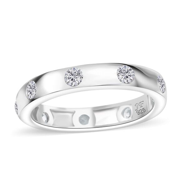 J Francis gefertigt mit SWAROVSKI- Swarovski Zirkonia Bandring, 925 Silber rhodiniert image number 4
