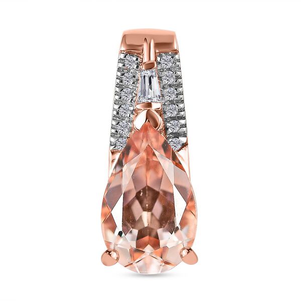 AA Morganit und Zirkon Anh&auml;nger- 2,02 ct.