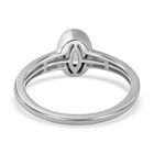 Grauer Spinell Solitär Ring 925 Silber platiniert  ca. 0,87 ct image number 6