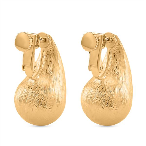 Designer-inspiriert- Tropfen Ohrringe, Messing, Goldfarben image number 5