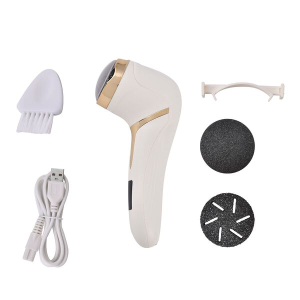 Wiederaufladbarer Hornhautentferner, drei Arten von Schleifk&ouml;pfen