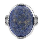 Lapislazuli Ring, Reiner Edelstahl (Größe 16.00) ca. 50.00 ct