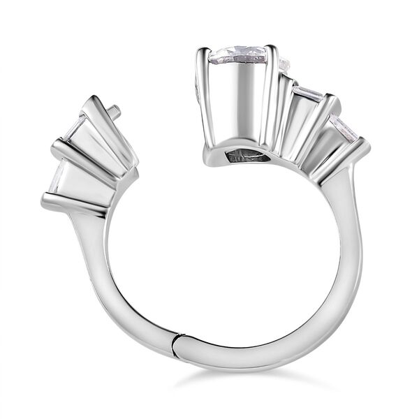Moissanit öffenbarer Ring - 2,16 ct. image number 6