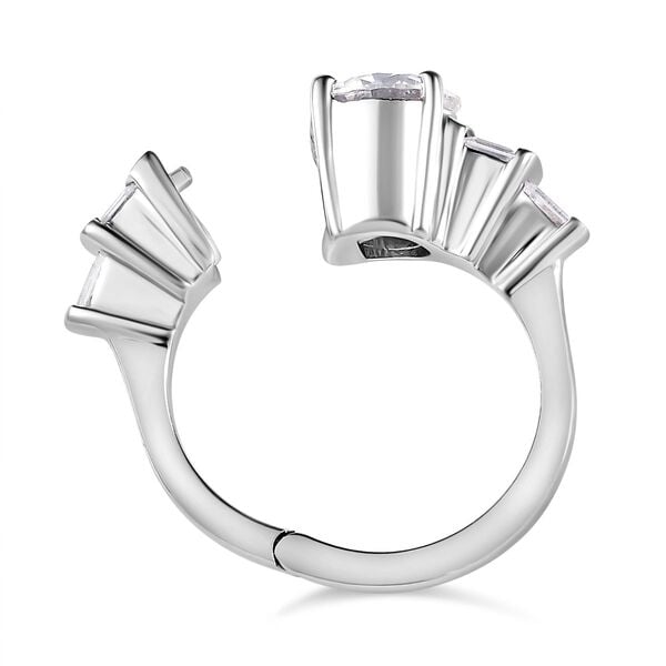 Moissanit öffenbarer Ring - 2,16 ct. image number 6
