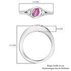 Premium Ilakaka Rosa Saphir und Zirkon Ring, 925 Silber platiniert, 0,83 ct. image number 6