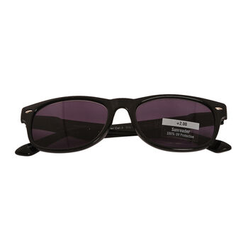 Black +2.00 Sunreader, Bluecut, Sun readers
