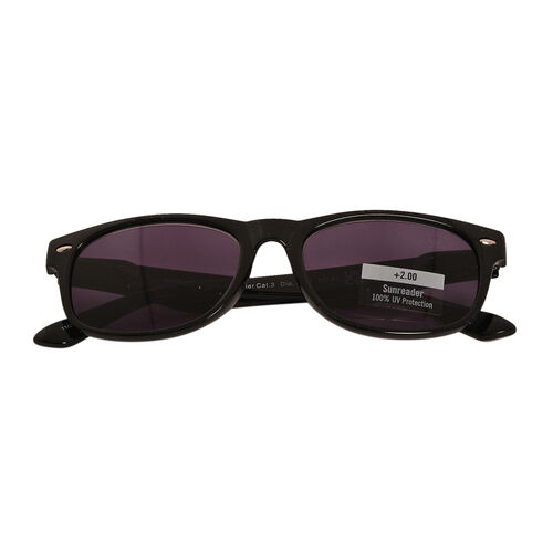 +2.00 Sonnenbrille, Blaulicht, schwarz image number 0