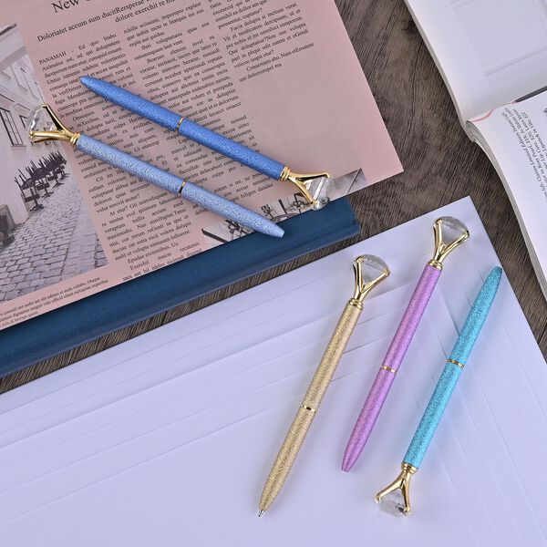 5er-Set Kristall Kugelschreiber, Mehrfarbig image number 2