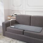 Elektrisches Wärme-Decke-Für Entspannung und Schmerzlinderung, 3 Heizstufen, hypoallergen, waschbar, 2-Stunden-Timer, 2m Kabel, Grau, 84x40 cm