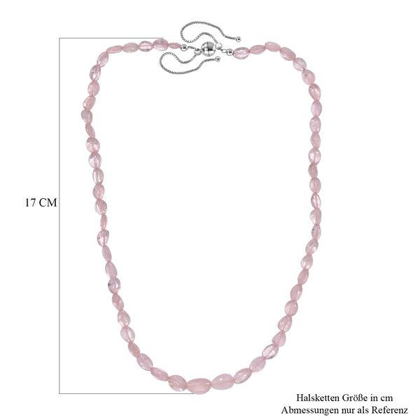 AA Morganit Halskette ca. 45 cm 925 Silber rhodiniert ca. 91,00 ct. image number 6