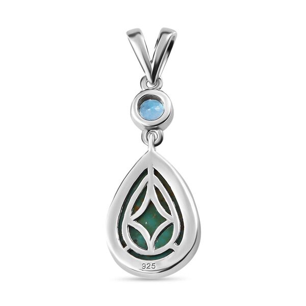 Sierra Nevada Türkis und schweizer Blautopas-Anhänger - 5,36 ct. image number 5