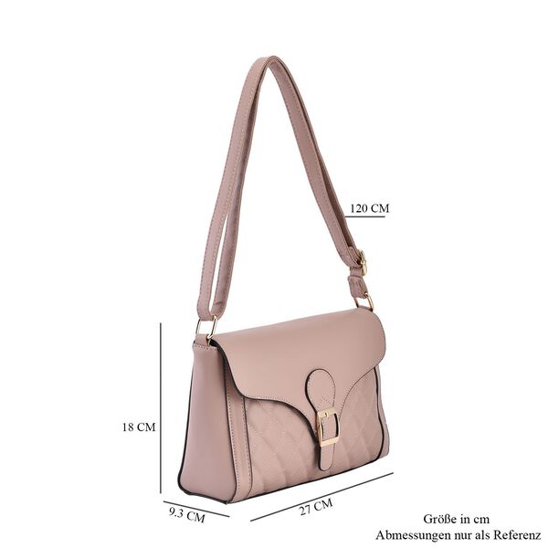 Umhängetasche aus Kunstleder, Rosa image number 7