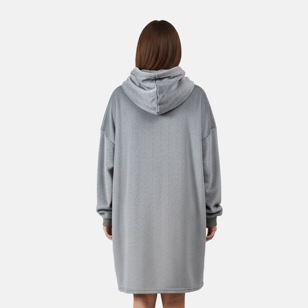 Kuschelige, einlagige Hoodie-Decke aus 230gsm Flanell, Einheitsgr&ouml;&szlig;e, L&auml;nge 124cm, Hellgrau image number 2