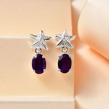 Afrikanische Amethyst-Ohrringe - 1,39 ct.