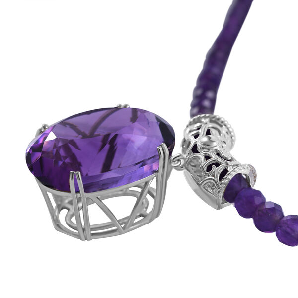 Afrikanisches Amethyst-Schmuckset - 73,32 ct. image number 2