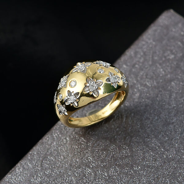 D'Joy Moissanit Ring, 925 Silber platiniert - 0,32 ct. image number 2