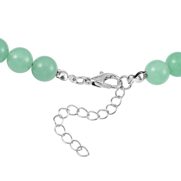 2er Set - Lotusblüten Anhänger Set mit Mehrfarbigen und Grüner Aventurin Edelsteinperlen Halskette und Armband image number 5