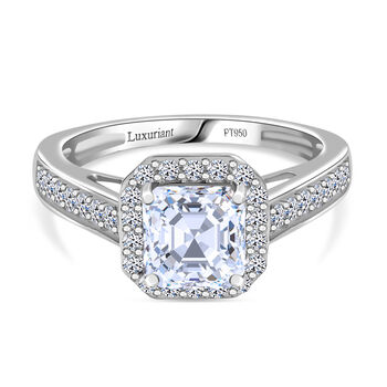 LUXURIANT DIAMOND - Lab Grown Diamant VS-EF IGI zertifiziert Ring 950 Platin (Gr&ouml;&szlig;e 20.00) ca. 2.00 ct