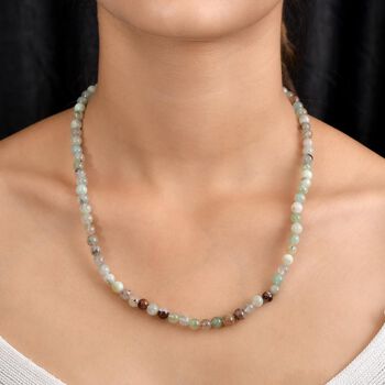 Zimbaprase Halskette, 50 cm, 925 Silber ca. 105.00 ct