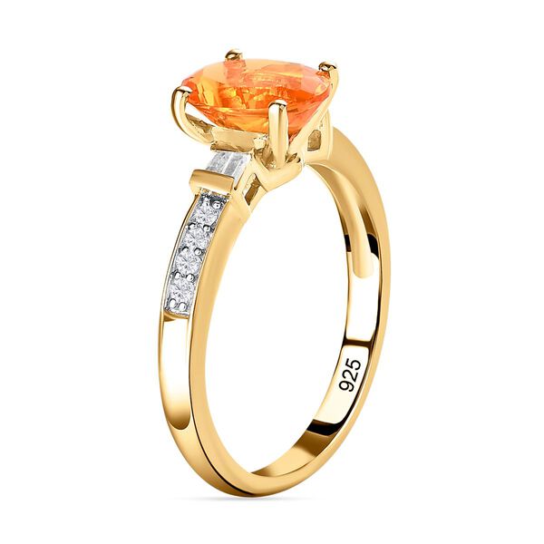 Salamanca Feueropal und Zirkon-Ring - 1,03 ct. image number 5