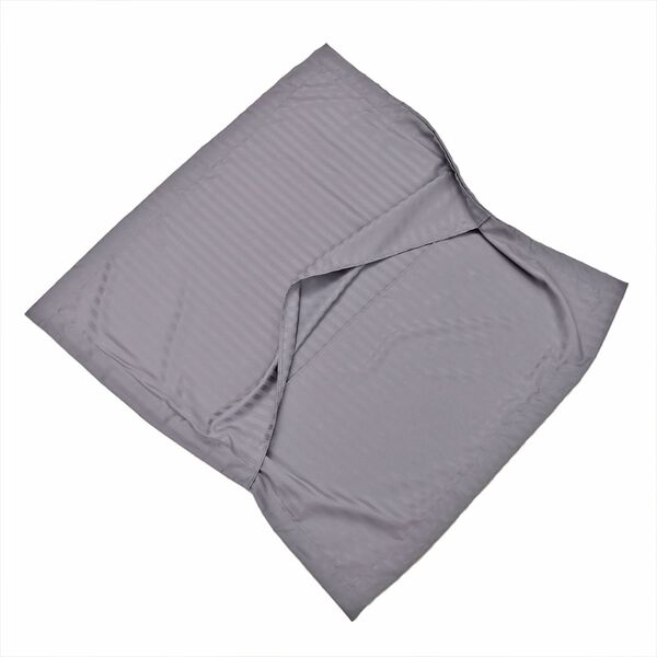 2-teiliges Bettw&auml;sche-Set mit vertikalem Streifenmuster, 135x200 cm und 80x80 cm, Grau image number 7