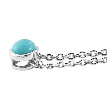 D'Joy Sleeping Beauty T&uuml;rkis Schmuckset ca. 50 cm 925 Silber Platiniert und Edelstahl Platiniert ca. 0.45 ct