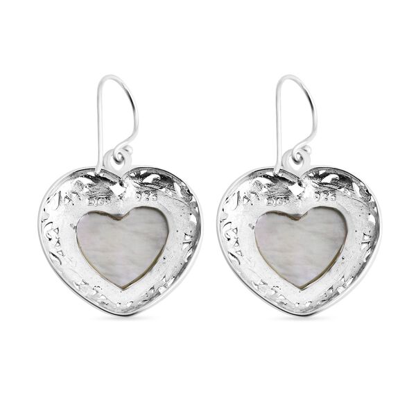 D'Joy Royal Bali - Blaue Mabe Perle Herz Ohrringe image number 3