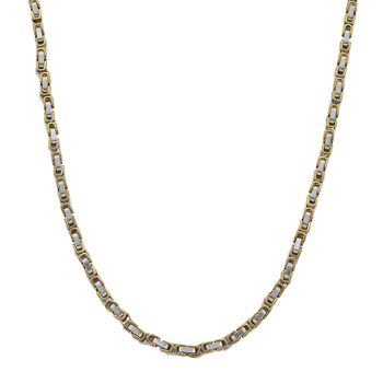 Byzantinische zweifarbige Halskette, 50+5 cm