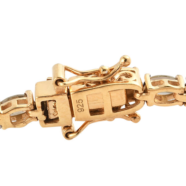 Andalusit Armband, ca. 20 cm 925 Silber vergoldet ca. 9,01 ct image number 4