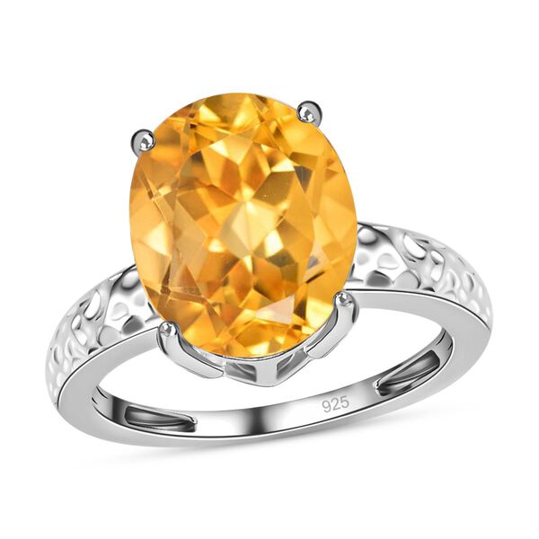 Citrin Ring 925 Silber (Gr&ouml;&szlig;e 16.00) ca. 4,27 ct image number 4