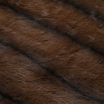 Serenity Night Premium Kuscheldecke in Pelzoptik, doppellagig und wendbar, 150x200cm, Braun